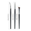 3pcs Fine Tip Angled Eyeliners Brushes With Wood Handle Makeup Brush For Detailed Looks Suitable For Various Occasion