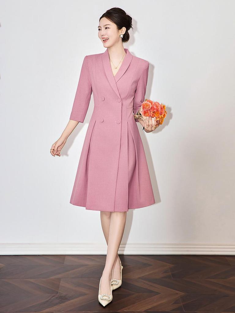 Nanyou Elegancka Formalna Dopasowana Sukienka Garniturowa Damska na Profesjonalne Okazje