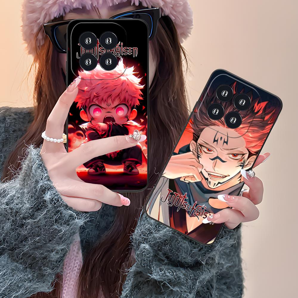 Jujutsu Kaisen Sukuna Mobile Phone Case for Xiaomi 15 14 13 12 Mi 11 T Ultra Lite Pro S X 5G Colorful Printing Cover Cellphones