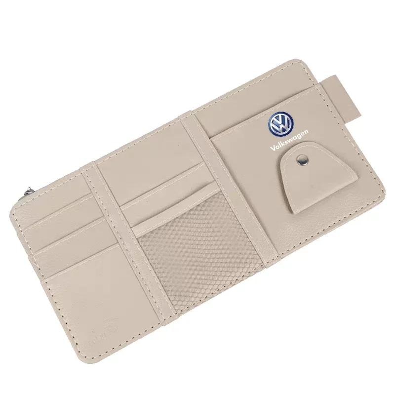 

B5 2025 Hot For Volkswagen Car Sun Visor Organizer Car Glasses Clip Storage Pocket Sunglasses Holder For Volkswagen VW Rline R P