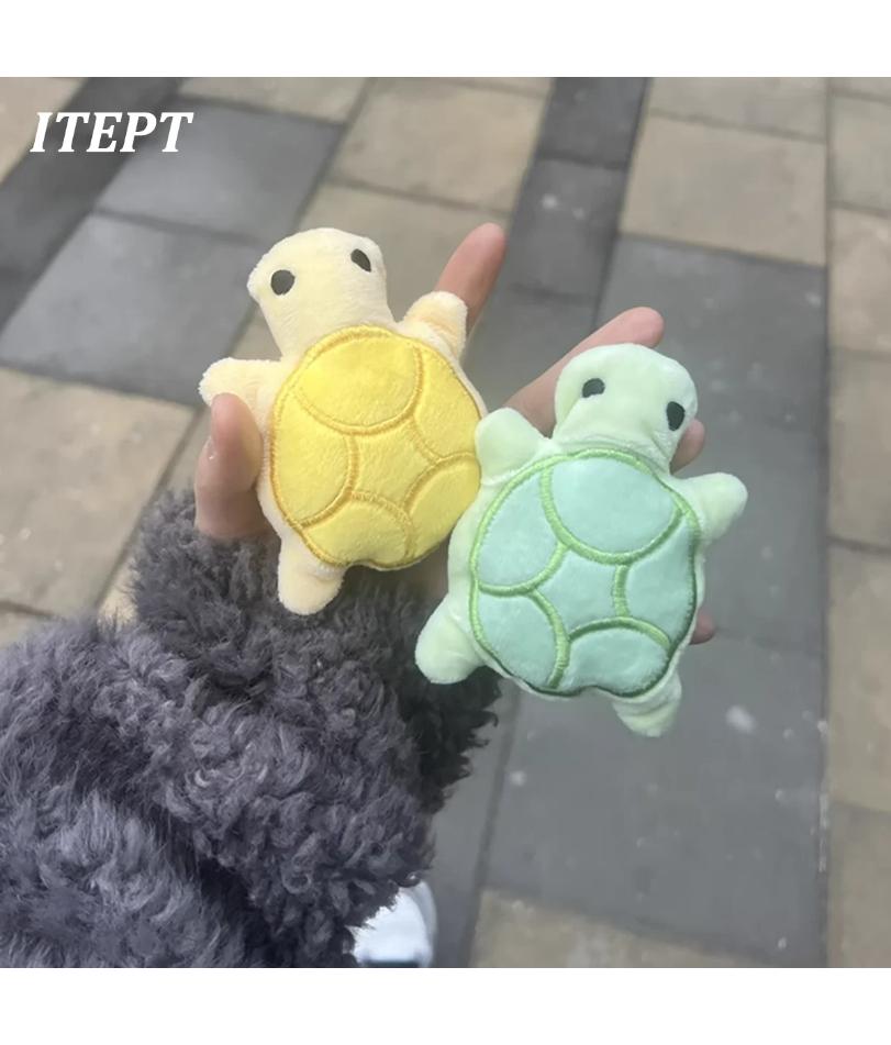 Mini cute turtle dog plush toy, squeaking dog teething sound toy, soft and safe, good for dental health, suitable for puppies