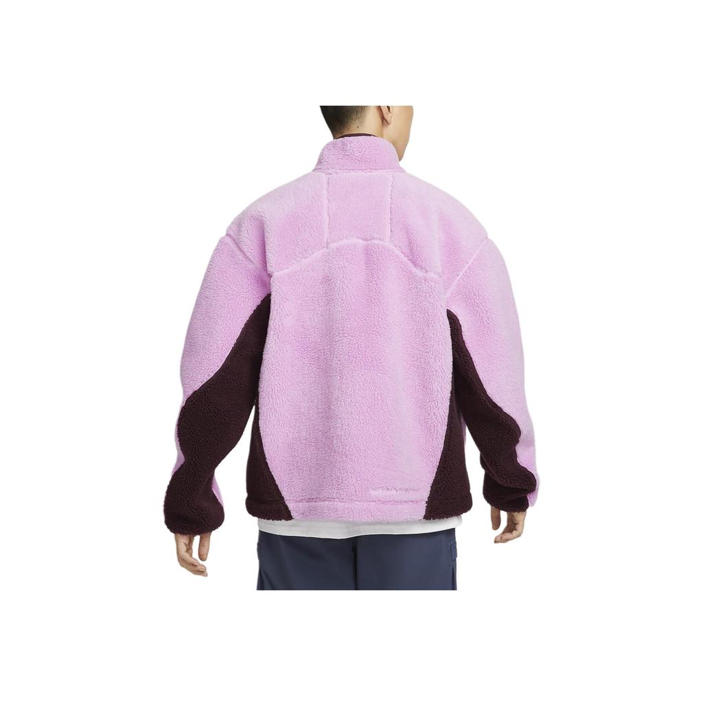 Nike ACG Therma-Fit Adv Letter Embroidery Faux Shearling Stand Collar Comfortable Warm Jacket Men Jackets Bold-Pink FV8654-632