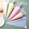 50Pcs Disposable Piping Bags Leak Proof 12 Inch Pastry Bag Cream Icing Bag DIY Cookie Cake Decorating Baking Tools for Kitchen
