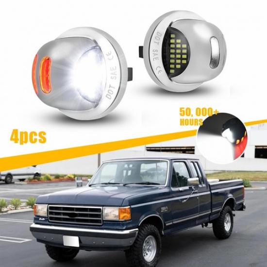 AUXITO LED License Plate Light White Red Lamp Assembly For Ford F150 F250 F350