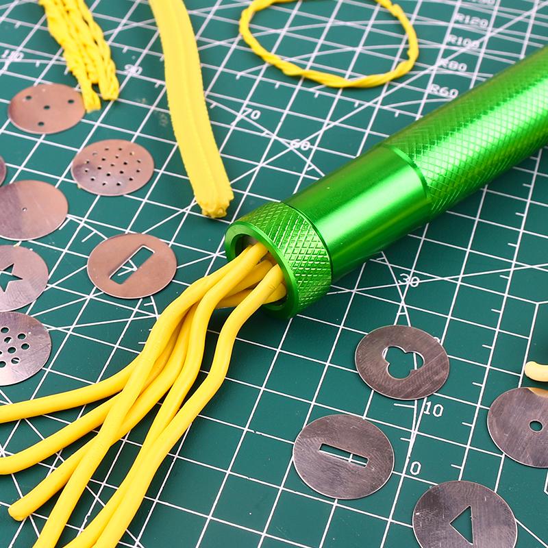 1set Clay Gun Extruder with 20 Unique Disc for Pottery Ceramic Craft Polymer Sculpture Modeling Fondant Cake Clay Sugar Tools