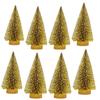 4/8PCS 10CM Christmas Tree Glitter Powder Colorful Mini Christmas Tree Christmas Table Decorations Cedar Decorations Home Decor