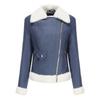 Ladies Jacket Fall and Winter Padded Leather Jacket Female Warm Long-sleeved Lapel Coat Commuter Casual Jacket