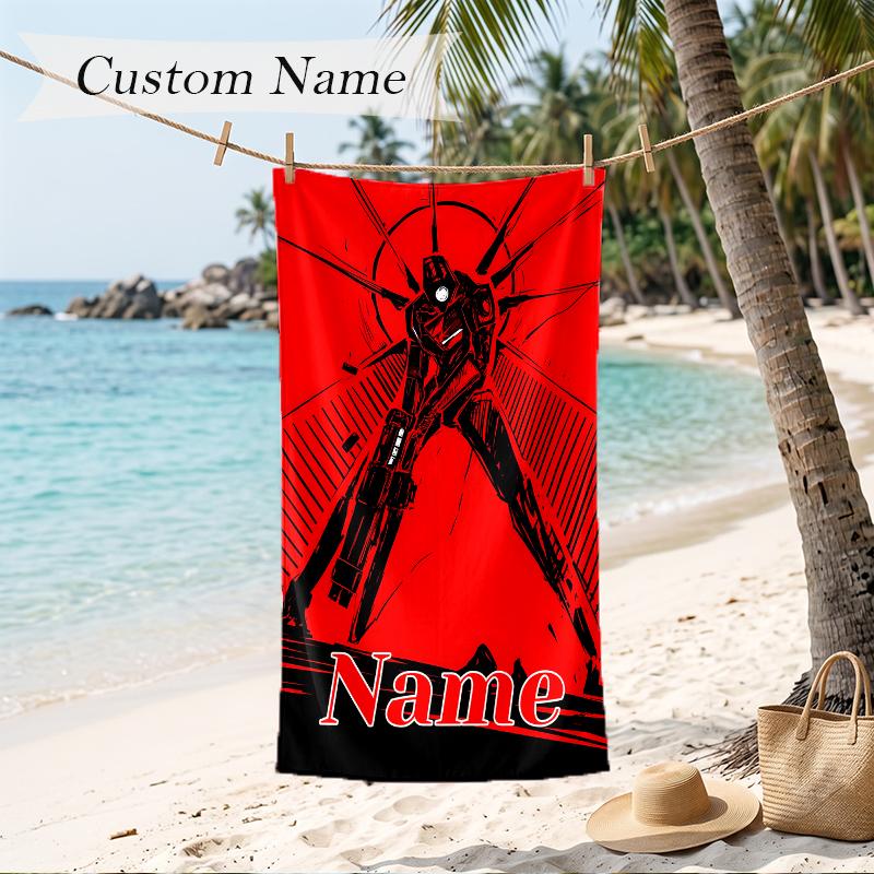 Ultrakill Custom Name Printed Beach Towel Personalized Soft Towel For Swimming Beach Travel