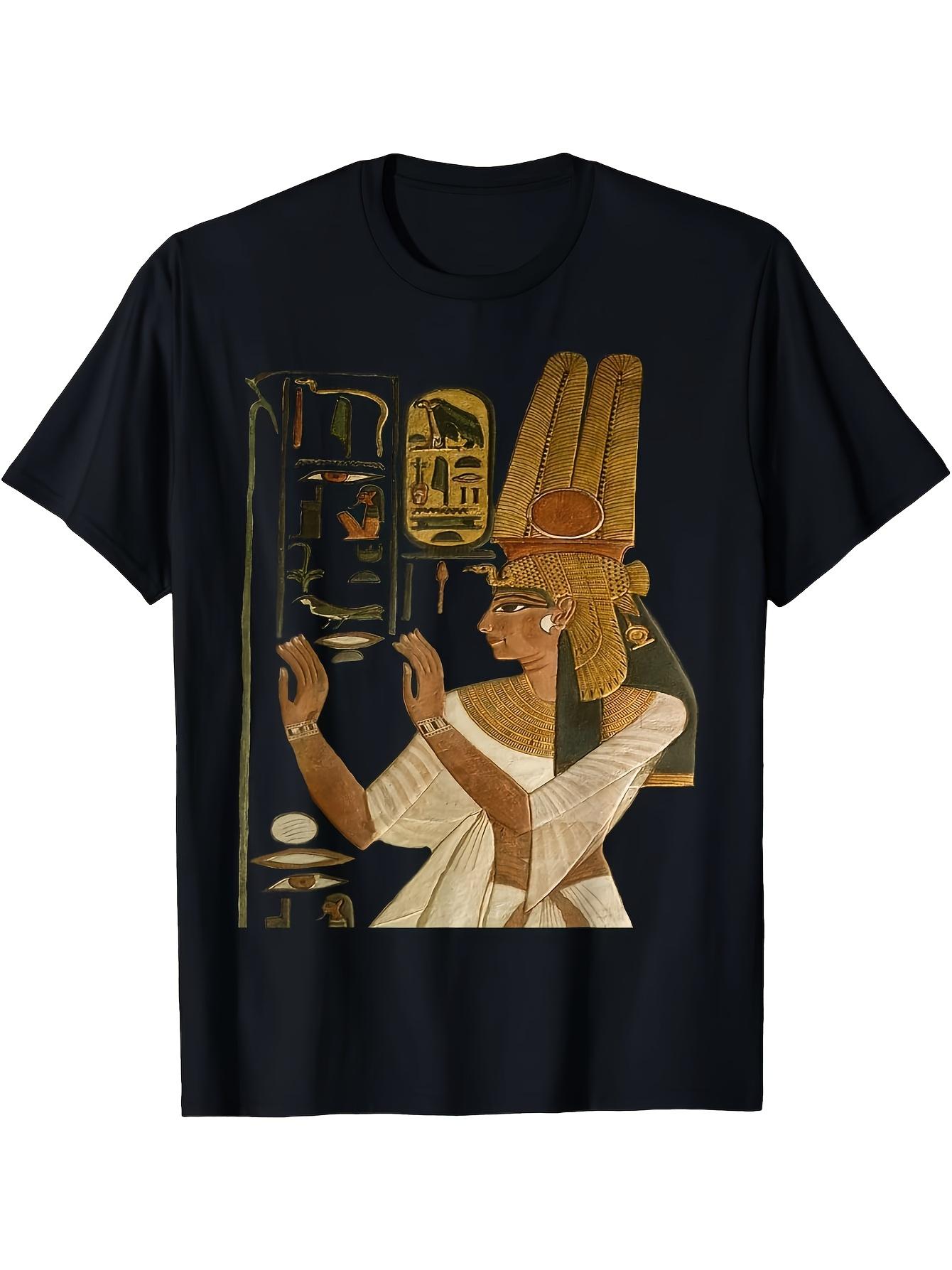 Men s T-Shirt Y2K Egyptian Pharaoh Queen Nefertari XL