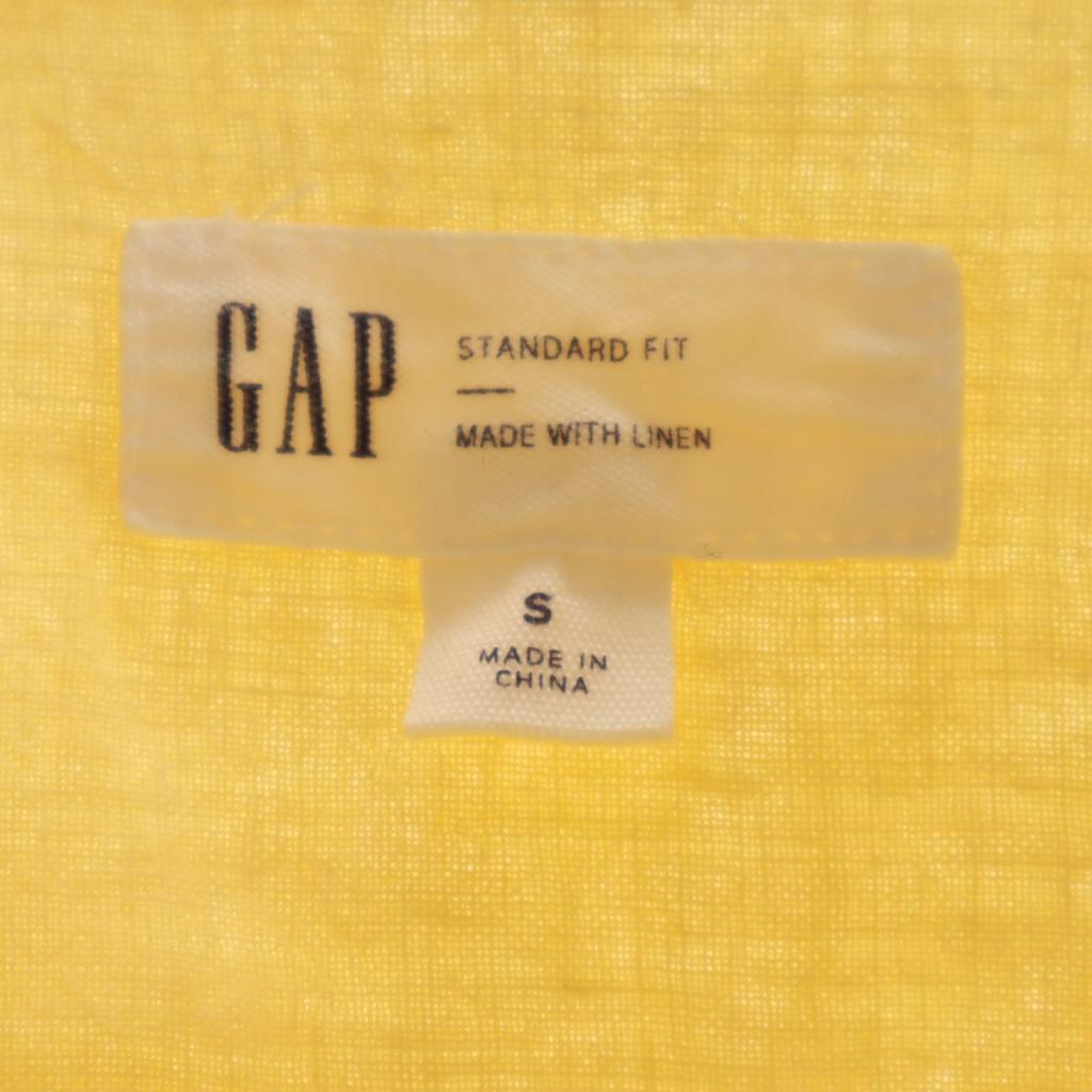 GAP Linen Blend Short sleeve shirt S yellow Men's Used