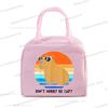 Cute Capybara Print Women Men Lunch Bag Fashion Animal Capybara Portable Insulated Bags School Kids Multifunctional Food Handbag