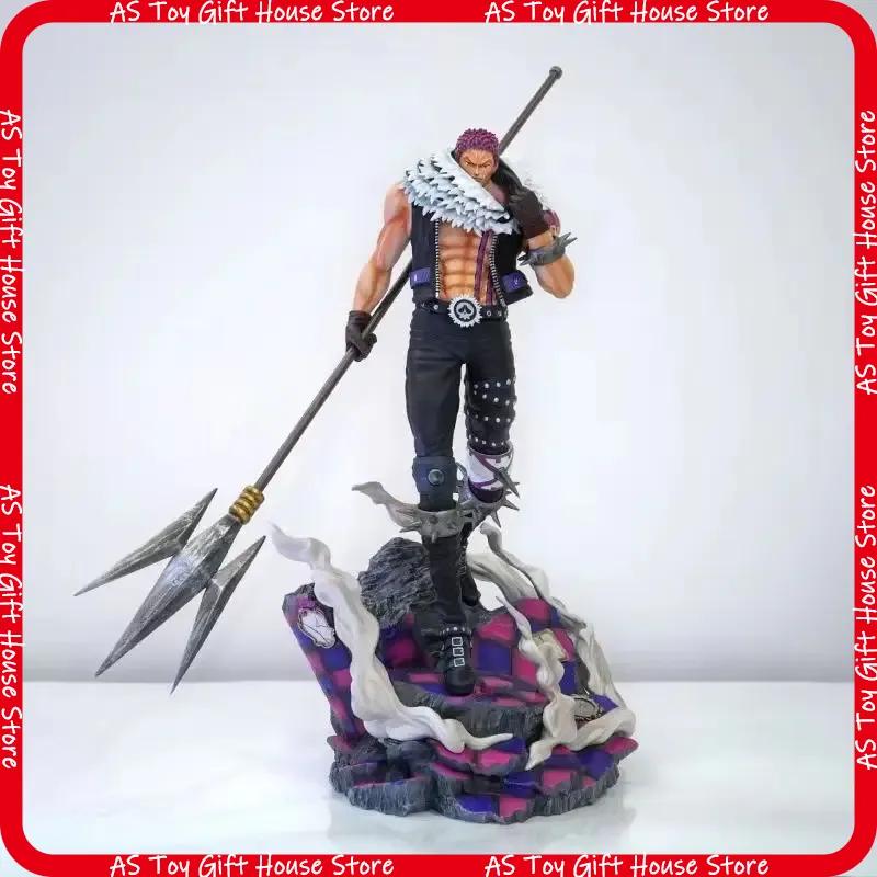 One Piece Anime Charlotte Katakuri Action Figure 44Cm Gk Collectible Toy Model Home Decoration Holiday Ornament For Anime Fans