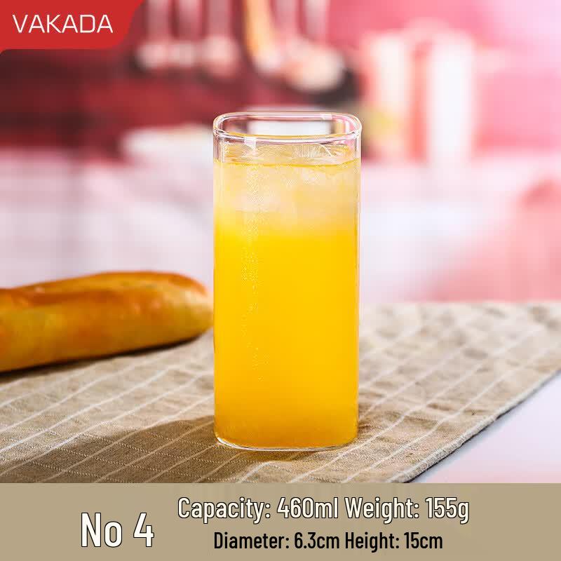 VAKADA High Borosilicate Glass Beverage Cup
