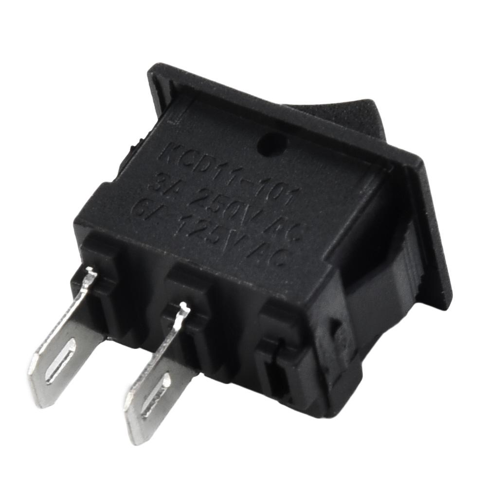 10Pcs Rocker Switchs Auto Car Truck Boat Round Rocker DC 12V 16A 2-Pin ON/OFF Toggle SPST Switches For Household Appliances