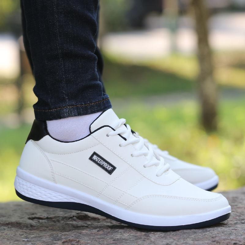 Fashion Men Sneakers Anti Slip Comfort Odor Proof Sports Shoes Men Breathable Leisure Leather Sneakers Run Tennis Shoes Tenis Masculino