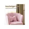 Set of 6 Modern Velvet Living Room Chairs, Bathroom Chairs, Upholstered Chairs with Petal-shaped Backrest