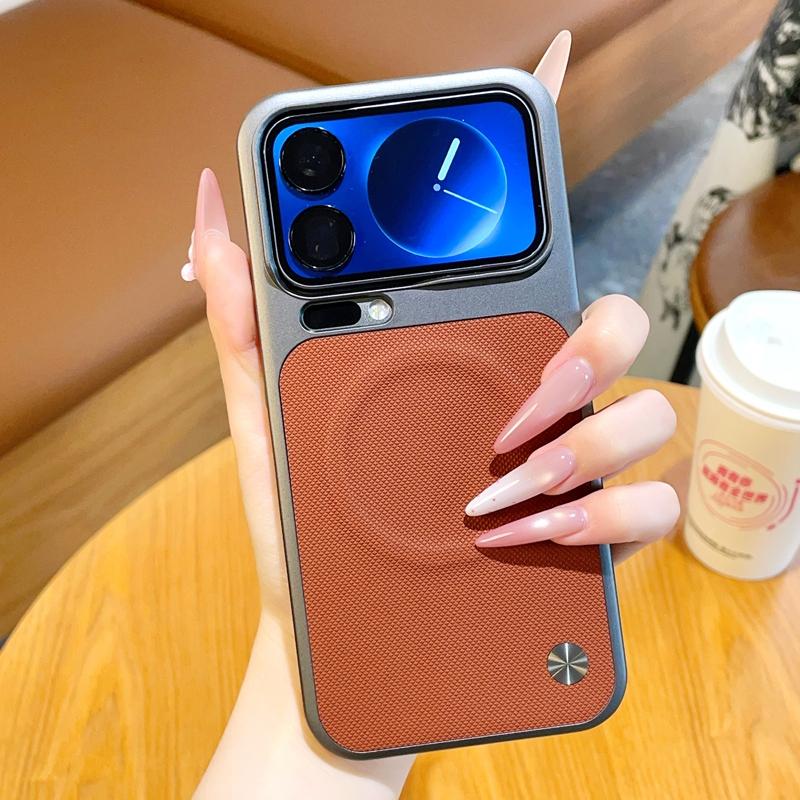 For XiaoMi Mi 17 Pro Max Phone Case Magnetic Wireless Charger PC Hard Shell Protective Leather Back Cover