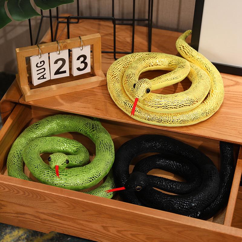 160-400cm Simulare Gaint Serpe Jucărie de pluș Șarpe lung Jucărie de pluș din piton Artificial Decor pentru casa Îmbrățișare Cadou pentru băieți și fete