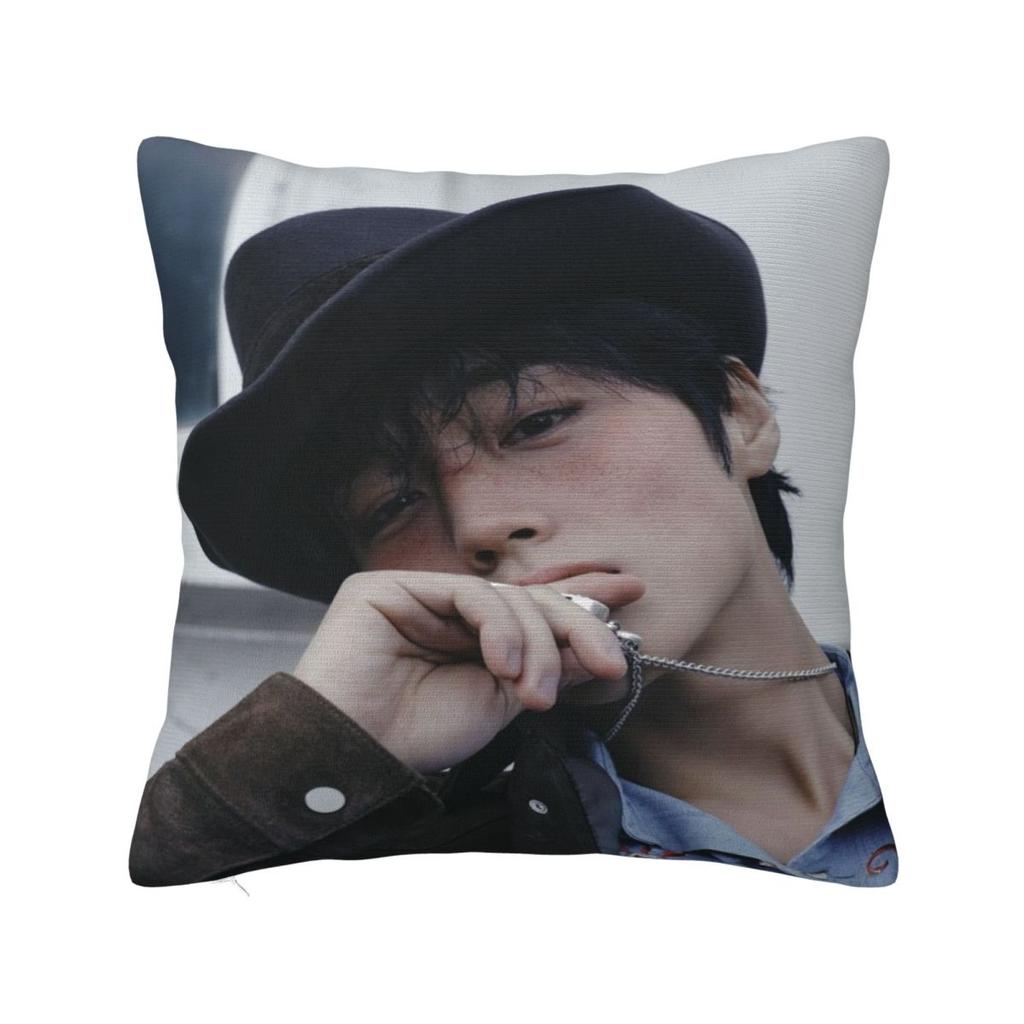 Park Ji Hoon Fan Dárková Povlak na polštář Merch Měkký Potah na polštář Povlaky na polštáře Dekorace na sedadlo S uzávěrem na zip Více velikostí