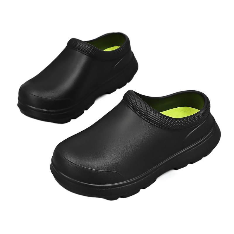 Chef shoes autumn kitchen black platform lazy shoes