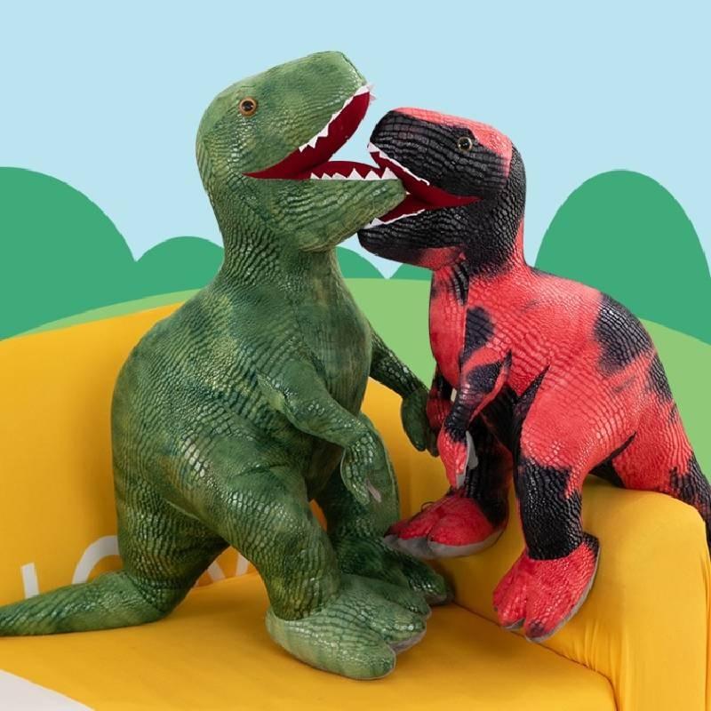 Adorable Dinosaur Plush Toy Soft Cuddly Tyrannosaurus Rex Pillow For Kids Boys Birthday Gift