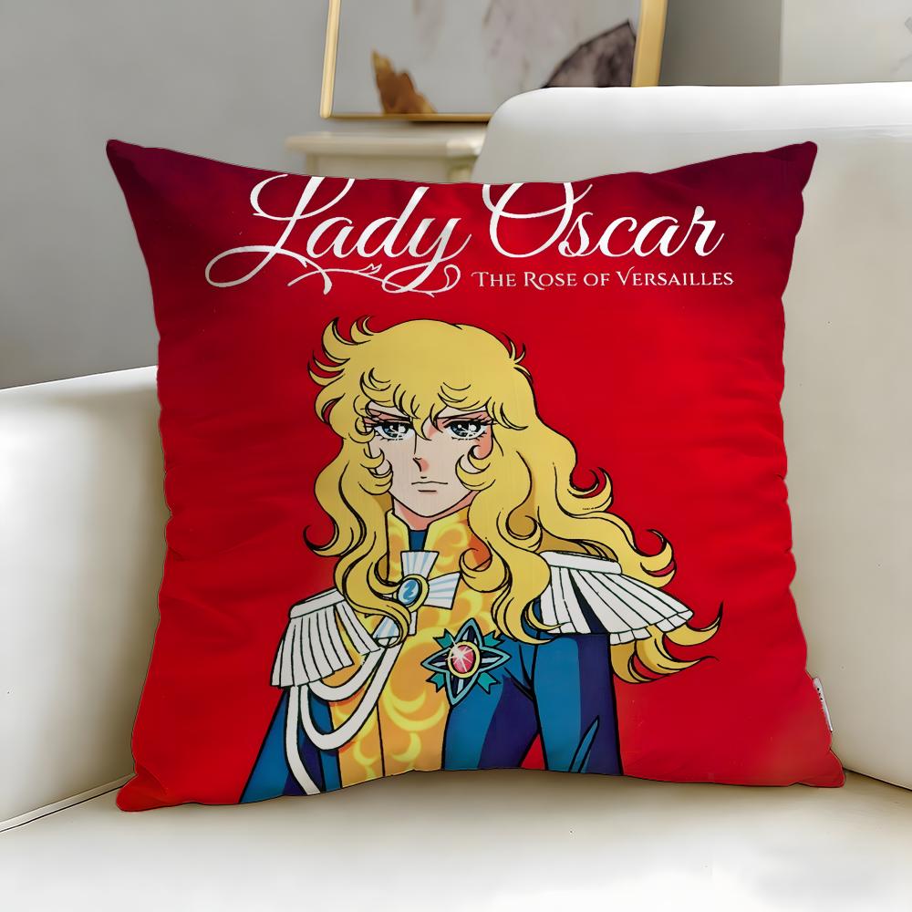 anime The Rose of Cushion Cover Soft EasyWash Pillow Case Versatile for Couch Bed Travel and Office
