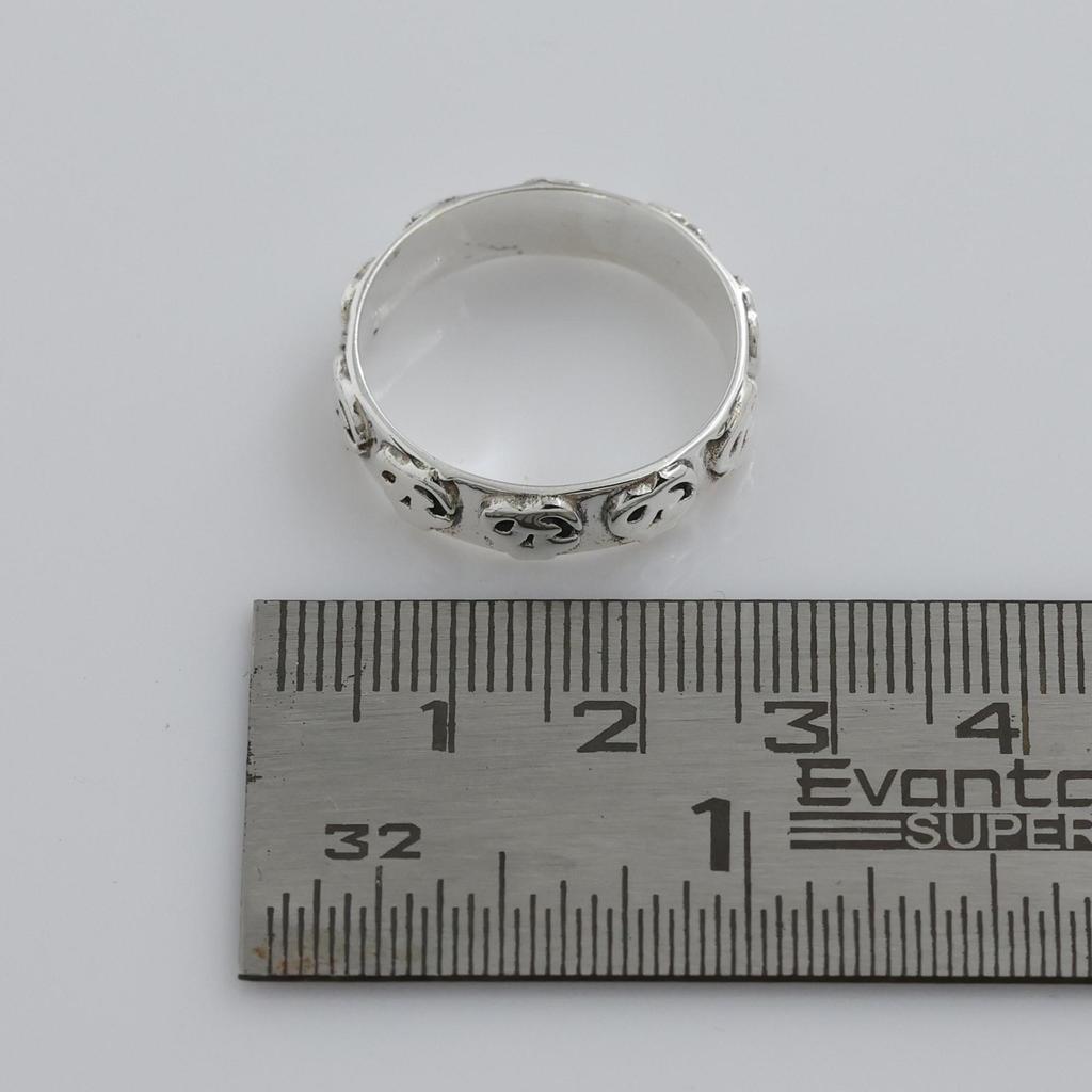 Anello Aum in Argento Sterling 925. Anello Fatto a Mano, Gioiello Spirituale, Anello Unisex, Gioiello in Argento Ar8942