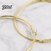 Earrings 1 Pair Big Hoop for Women Girls Round Jewelry