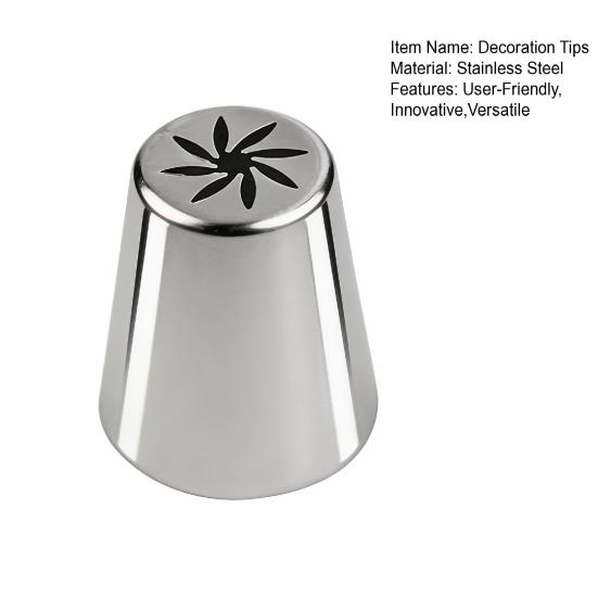 Spritzbeutel-Tüllen Russische Kuchen-Dekorier-Tüllen Set Edelstahl Blumige Kuchen-Dekorationswerkzeuge für Hochzeit Geburtstag Desserts Kekse Spritzbecher
