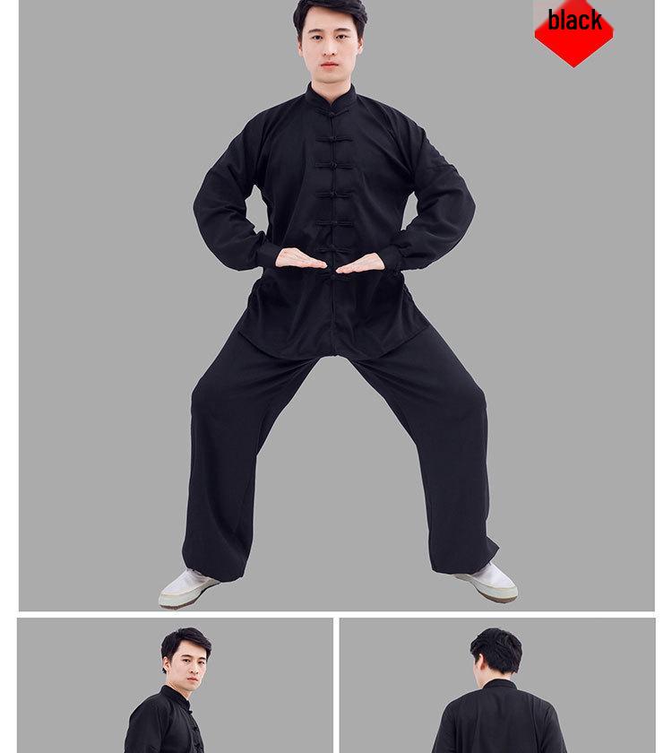 2024 Tai Chi Bamboo Linen Suit for Middle-Aged & Elderly - Ideal for Morning Exercise, Dance, or Wushu Practice