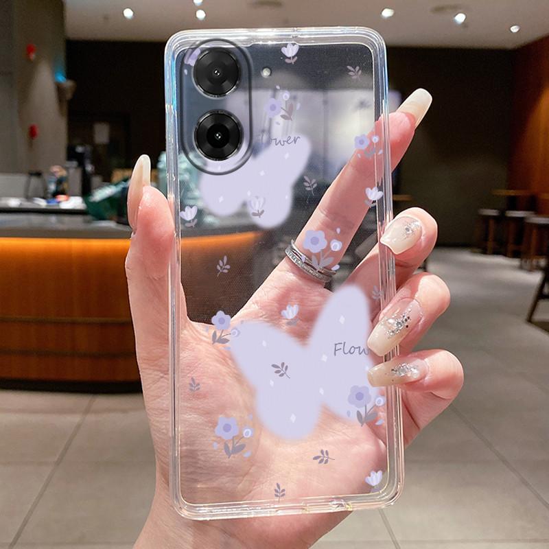 Case For Xiaomi Redmi A5 Flower Butterfly Phone Shells For Redmi A5 4G Soft Silicone Transparent Funda TPU Protective Back Cover