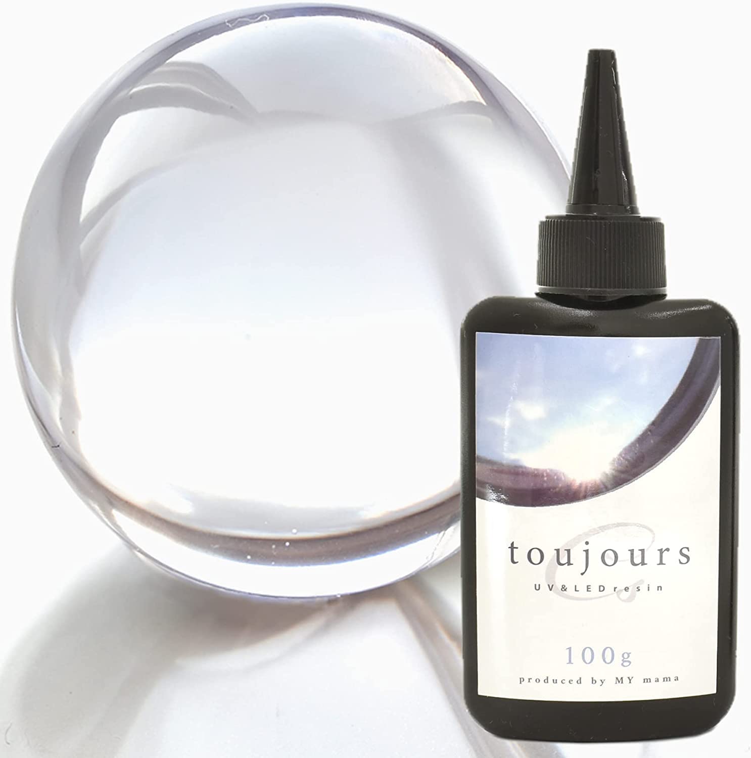 

MYmama Эпоксидная смола Жидкая УФ и LED 100г, Долговечная прозрачность, Большой объем, Низкая вязкость