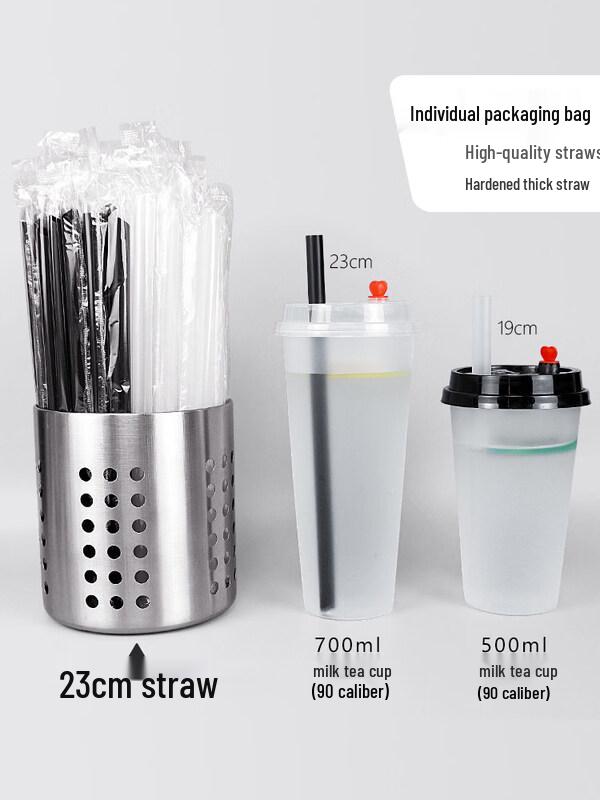 ZISIZ Disposable Boba Tea Straws