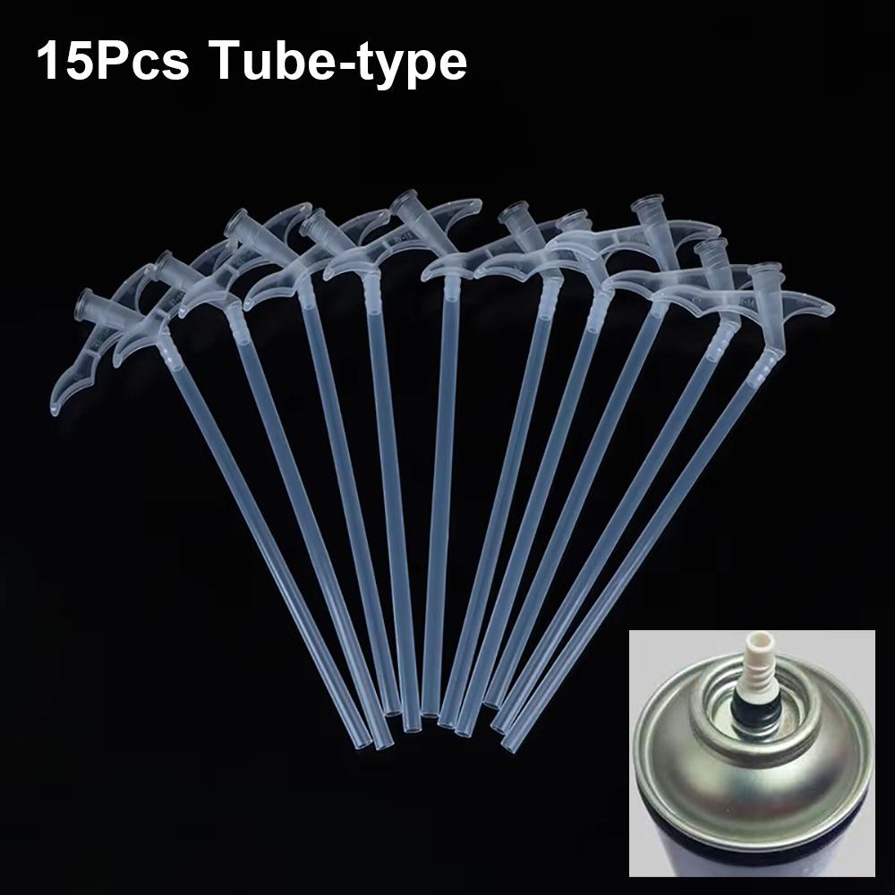 15Pcs Durable Gap Filling Spray Foam Nozzles Insulating DIY Glue Torch Connection Nozzle Polyurethane Replacement Tube Tools