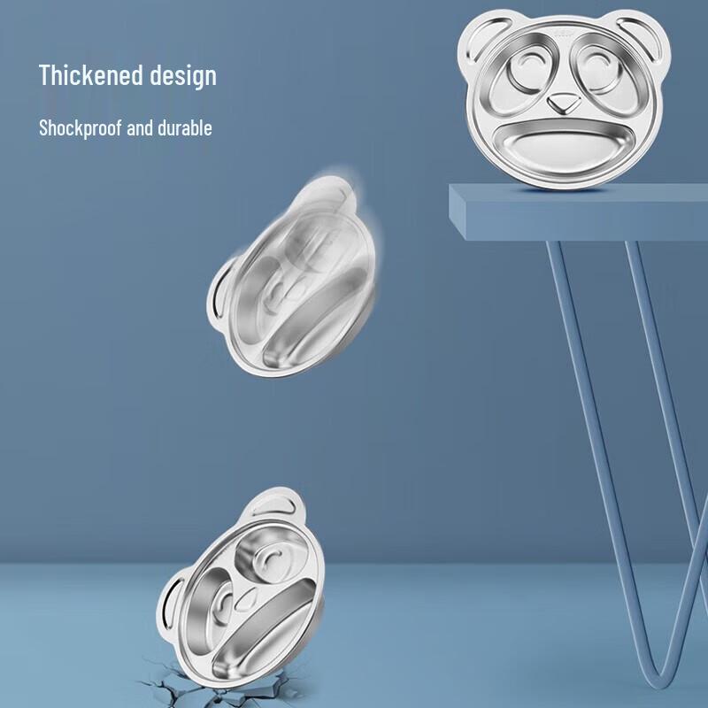 Maxcook Kids Stainless Steel Divided Meal Plate