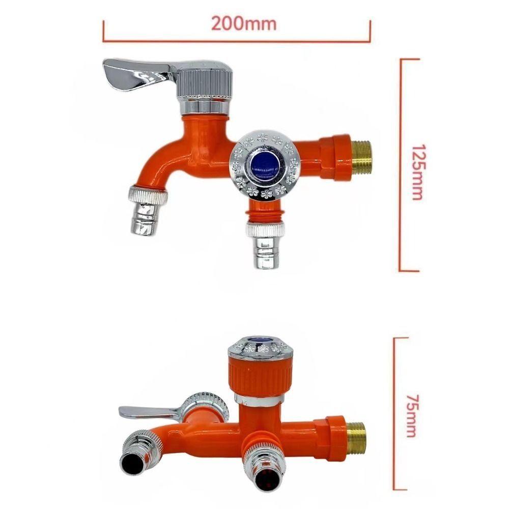 Universal Interface Washing Machine Faucet POM Bronze Multi-function Double Nozzle Water Tap Double Nozzle Faucet