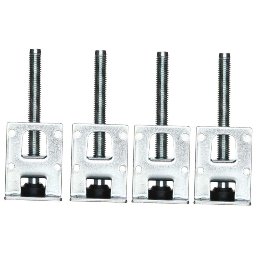 4 Pieces Table Leg Leveler Elevate Bracket Adjustable Furnishing Risers Leveler Feet for Bedroom Bed Couch Living Room Desk