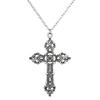 Vintage Crucifix Necklace Aesthetic Gothic Pendant Necklace Chain Rustproof
