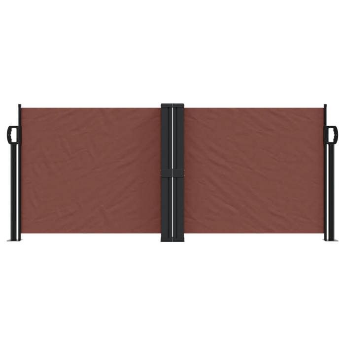 VidaXL Auvent latéral rétractable marron 100x1000 cm, écran d’intimité de jardin, brise-vue de balcon, écran d'extérieur, 4004689