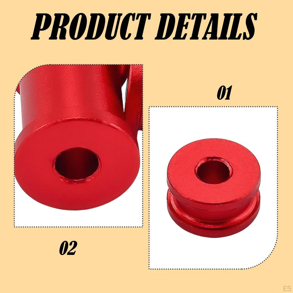 1 Set RC Car Rear Isolator Compatible 1/7 Lightweight Aluminum Alloy Support Long- Strength