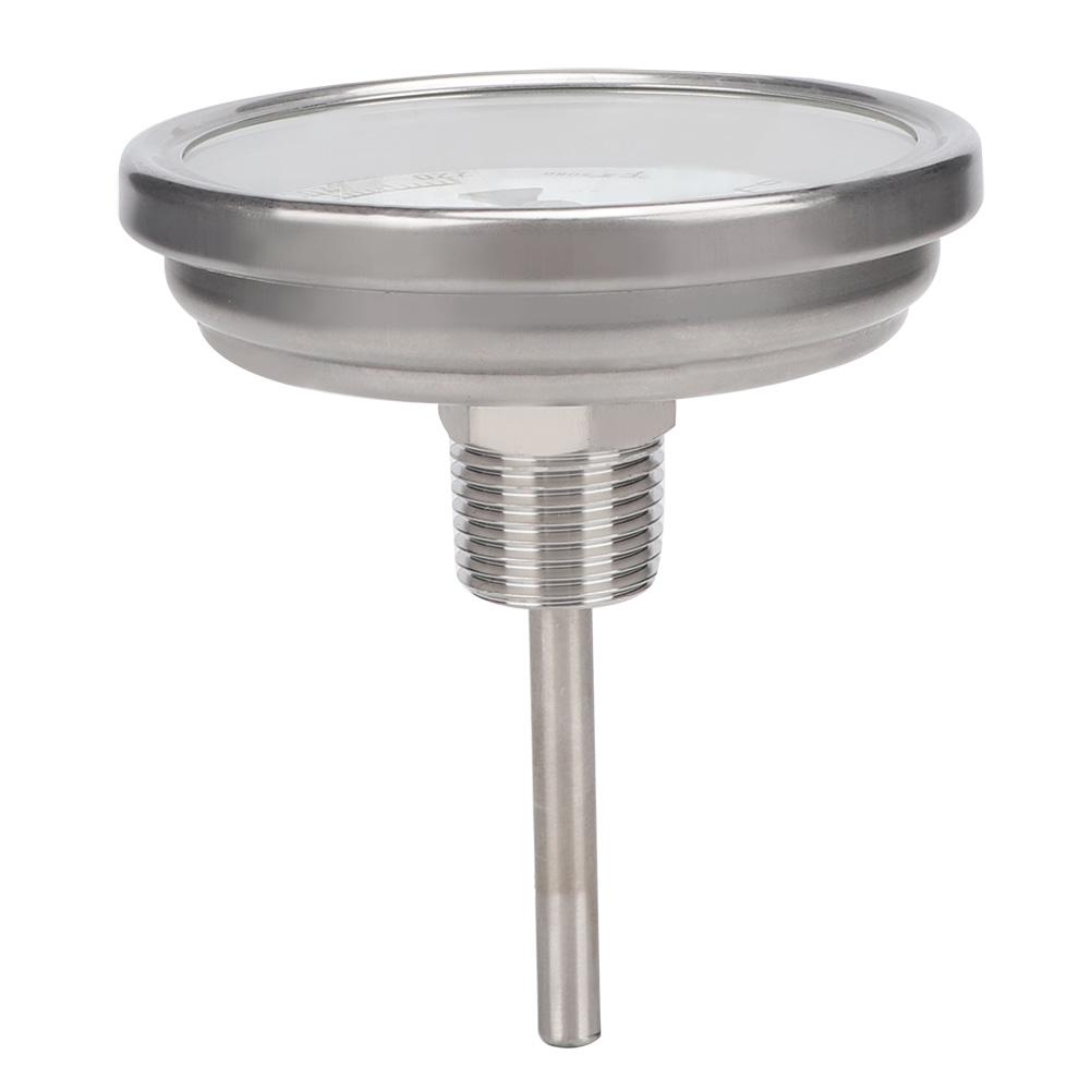1/2" NPT Stainless Steel Pot Thermometer Metal Dial Thermometer for Brewing Beer