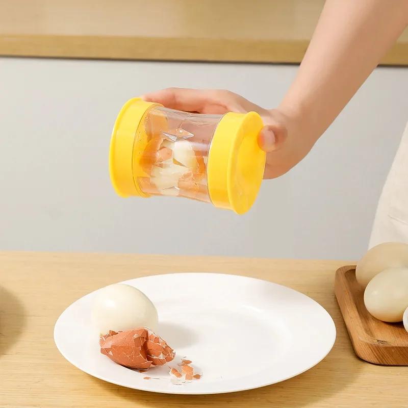 Sgusciatrice per Uova a Manovella Automatica Domestica Apri Uova Strumento Completamente Automatico Piccoli Gadget da Cucina per Uova Sode