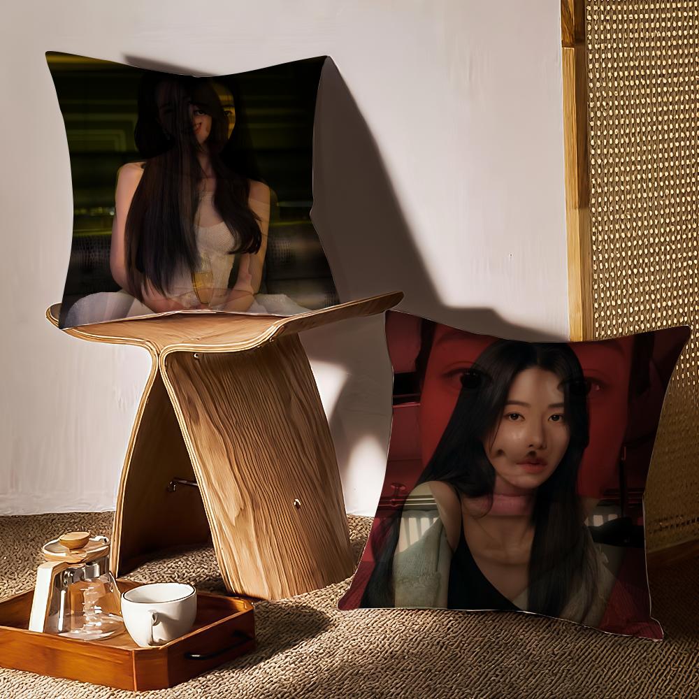 Lim Jiyeon Actress Cushion Cover Pattern Printed Pillowcase For Living Room Sofa Cushion Cover & Bedroom Decor