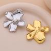 Coco Style Pearl Flower Lapel Pin Brooch - Elegant Alloy Corsage Accessory