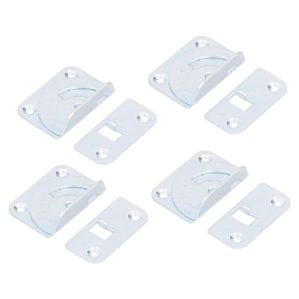 4PCS Bed Rail Bracket Heavy Duty Stainless Steel Bed Rail Fittings for Bed Frame Footrest