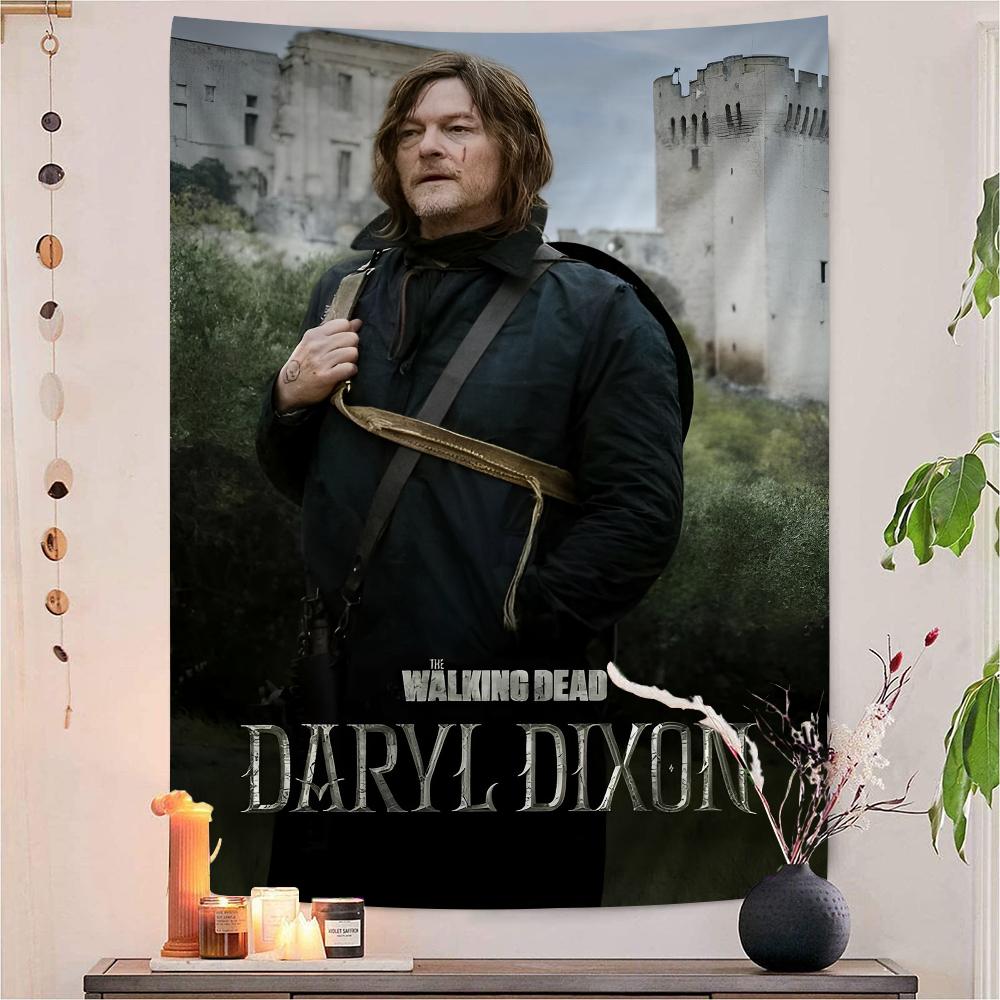 The Walking Dead Daryl Dixon DIY Wall Tapestry Art Science Fiction Room Home Decor Wall Art Decor