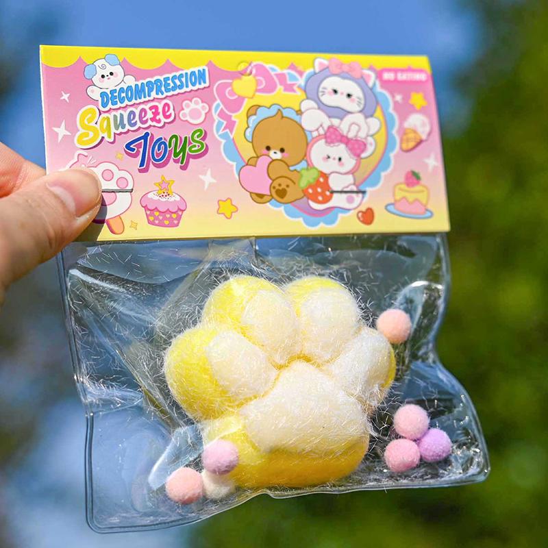 Cat Paw Squeeze Toys Kawaii Cute Slow Rebound Decompression Toy Children'S Happy Sensory Toys Birthday Gift Home Decoration