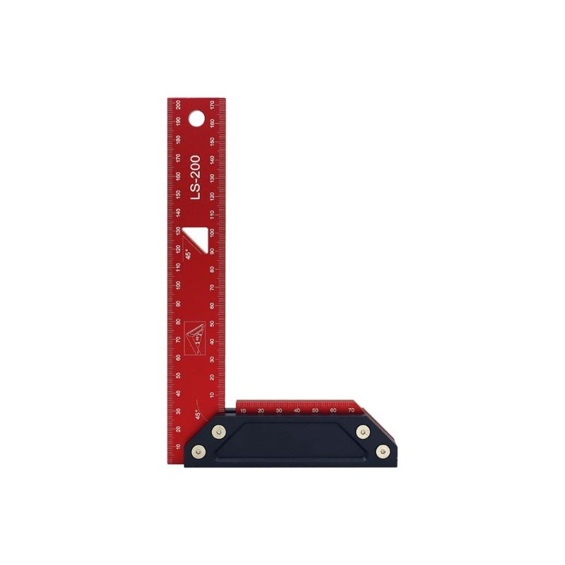 Heavy Duty Rust Resistant Aluminum Alloy L Square Measuring Tool for Accurate Woodworking and Construction Measurements