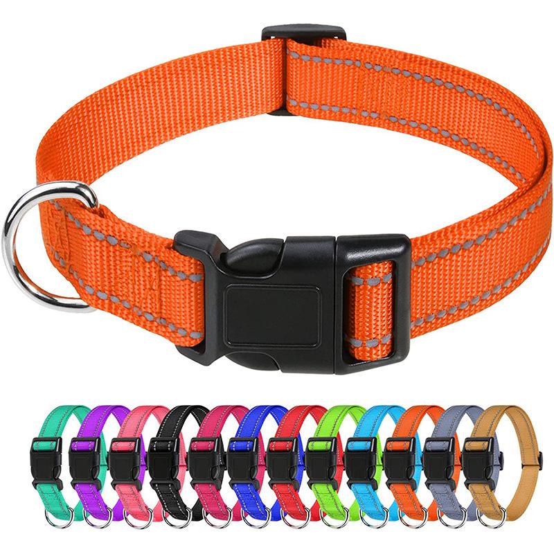 Reflective Dog Collar - Medium Size Anti-Pull Puppy Leash Collar