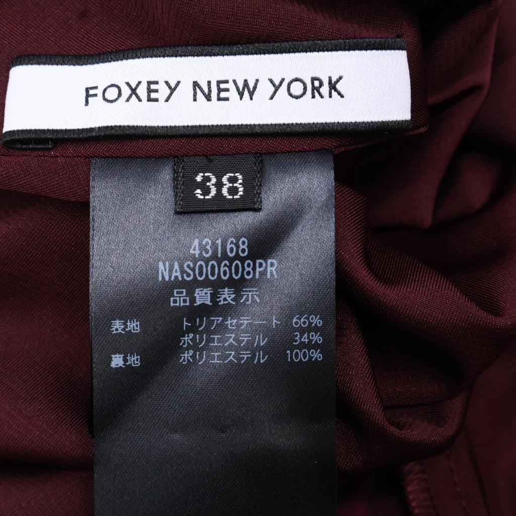FOXEY NEW YORK Bold Morgan Skirt 43168 Skirt 38 BordeauxUsed